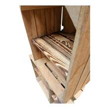 Holzkisten Vintage 3er Set 50 x 40 x 30cm Ablage kurz