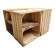 Holzkisten Vintage 3er Set 50 x 40 x 30cm Ablage kurz