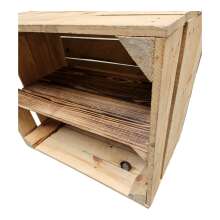 Holzkisten Vintage 3er Set 50 x 40 x 30cm Ablage Lang