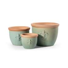Blumentopf &quot;Farmer-Lilie&quot; Keramik 25cm Jade