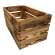 Holzkiste Dekokiste Box 38 x 22 x 20 cm 3er SET Geflammt