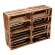 4er Set Holzkiste 40x30x25cm Geflammt Ablage