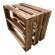 4er Set Holzkiste 40x30x25cm Geflammt Ablage