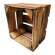 Holzkiste Dekokiste Box 22 x 20 x 15 cm 3er SET Geflammt