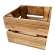 Holzkiste Dekokiste Box 22 x 20 x 15 cm 3er SET Geflammt