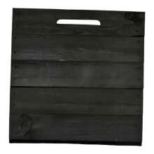 Holzkiste Obstkiste &quot;Kallax&quot; 32,5x38x32,5cm Schwarz 3er SET