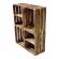 Holzkisten 4er Set Geflammt 50 x 40 x 30cm Regal