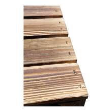 Holzkiste 2er Set Geflammt Ablage kurz 50 x 40 x 30cm Regalkisten