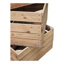 Obstkiste Holzkiste 50 x 40 x 30cm Vintage Natur massiv und robust