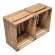 Holzkisten Obstkisten Vintage Natur 50 x 40 x 30cm im 2er Set