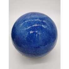 Gartenkugel Rosenkugel Keramik 28cm Royal Blau glasiert