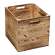 Holzkiste Obstkiste "Kallax" 32,5x38x32,5cm Geflammt 3er SET