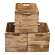 Holzkiste Obstkiste "Kallax" 32,5x38x32,5cm Geflammt 3er SET