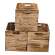 Holzkiste Obstkiste "Kallax" 32,5x38x32,5cm Geflammt 3er SET