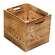 Holzkiste Obstkiste "Kallax" 32,5x38x32,5cm Geflammt 3er SET